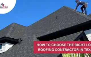Roofers working on a residential roof during a sunny day.