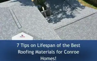 Roofers working on a residential roof with new shingles installation.