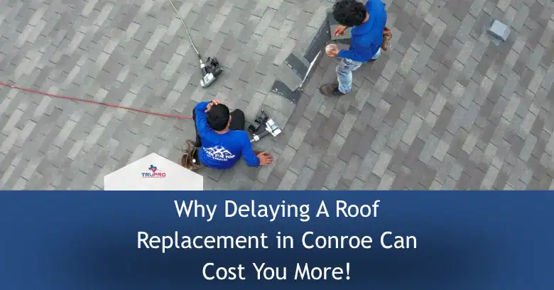 Roofers installing shingles on a sloped roof with tools and safety equipment.